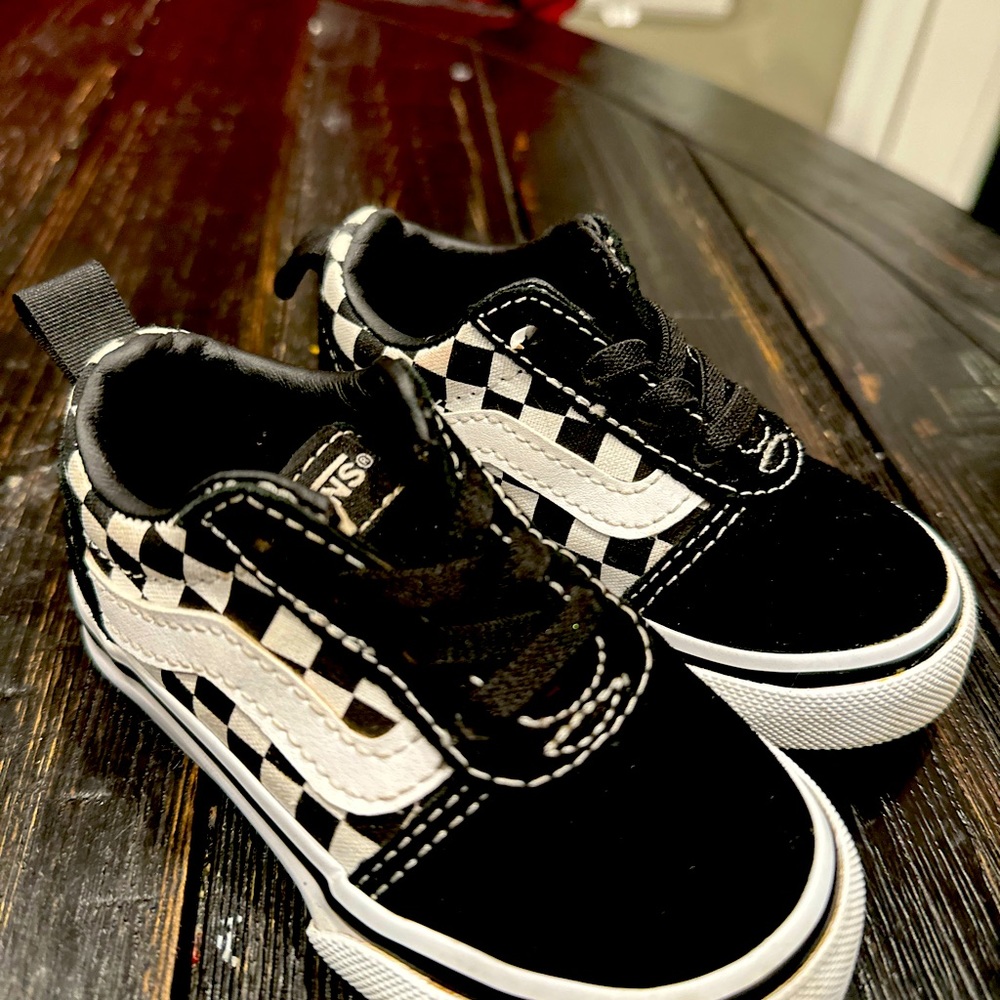 Gently used baby Vans size 5.